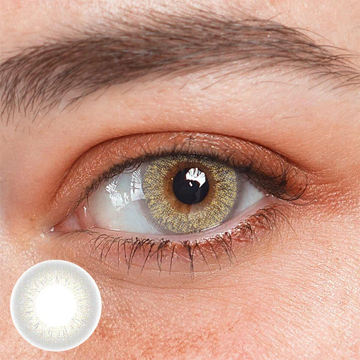 Adriene Khaki Prescription Colored Contact Lenses - Roseibase