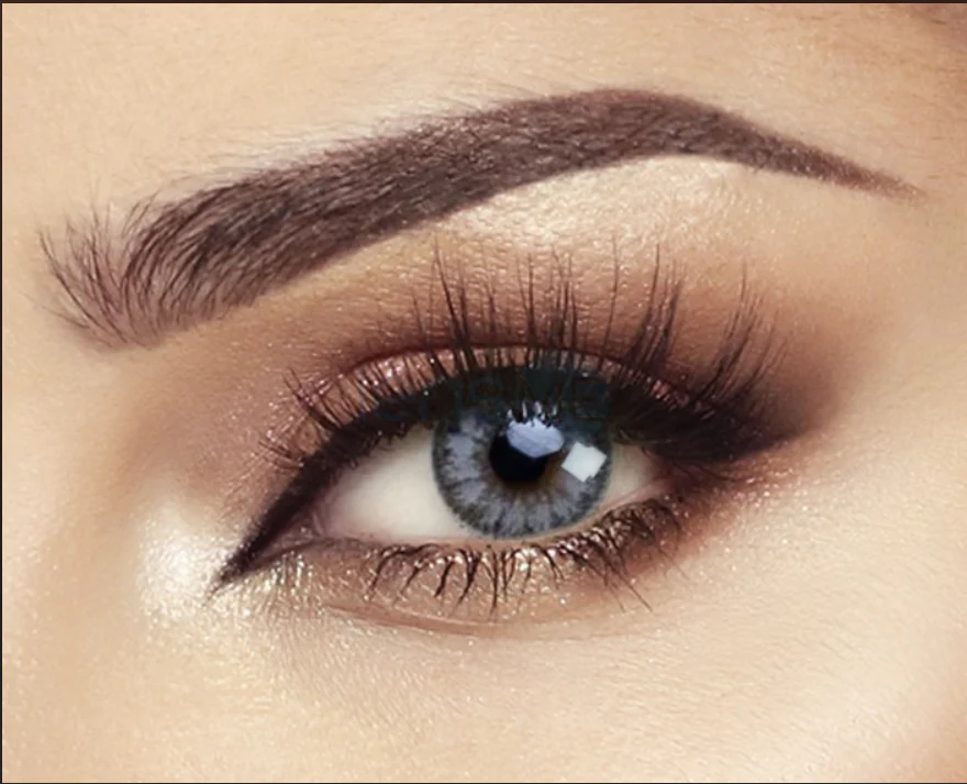 GLOW  RADIANT GRAY  Colored Contact Lenses - Roseibase