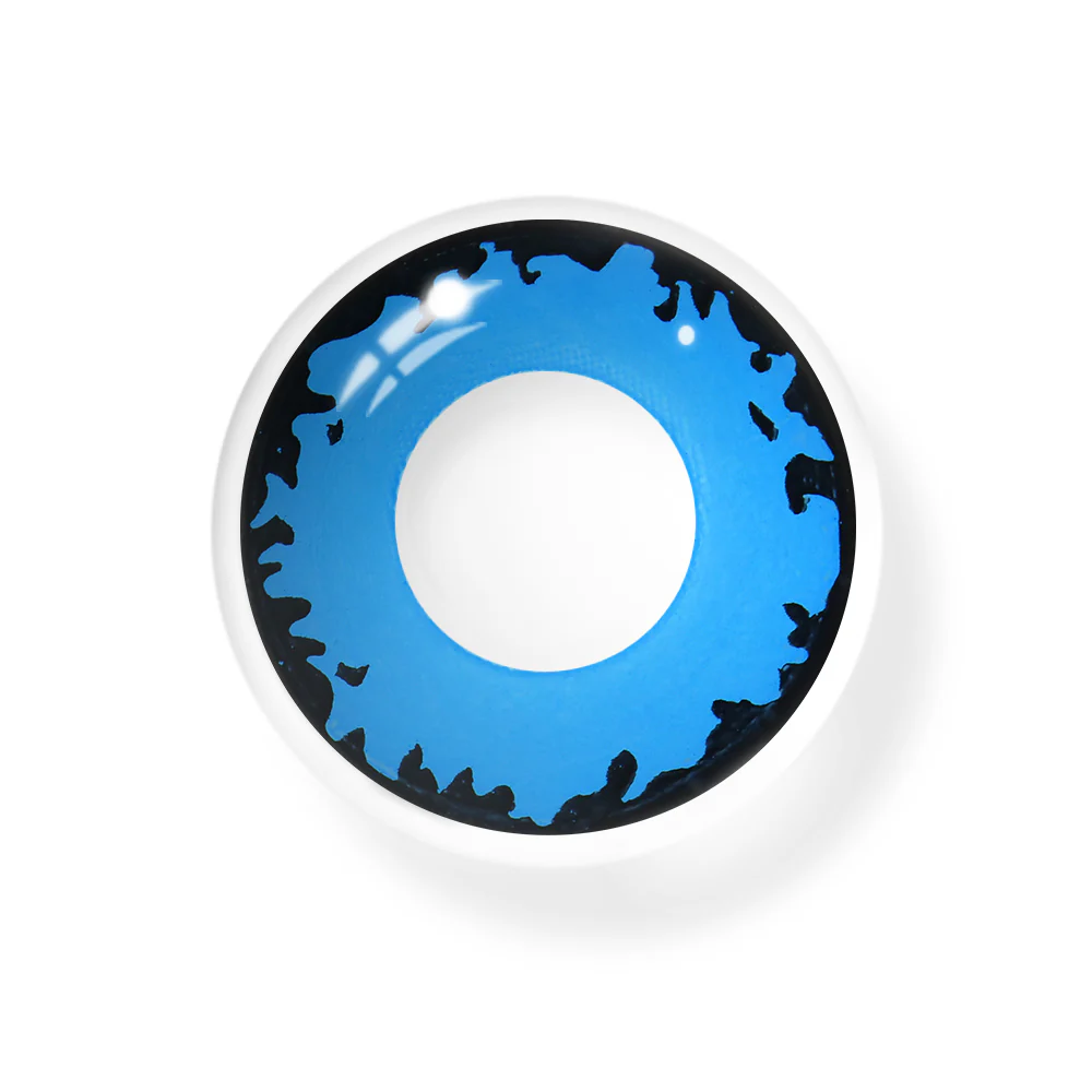 Cosplay Demonlord Mammon Dark Blue Colored Contact Lenses - Roseibase