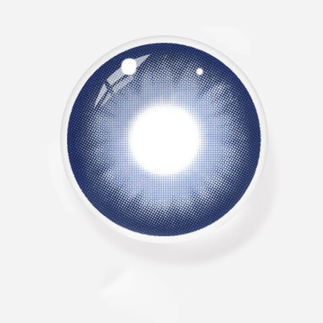 Helena Dark Blue Colored Contact Lenses - Roseibase