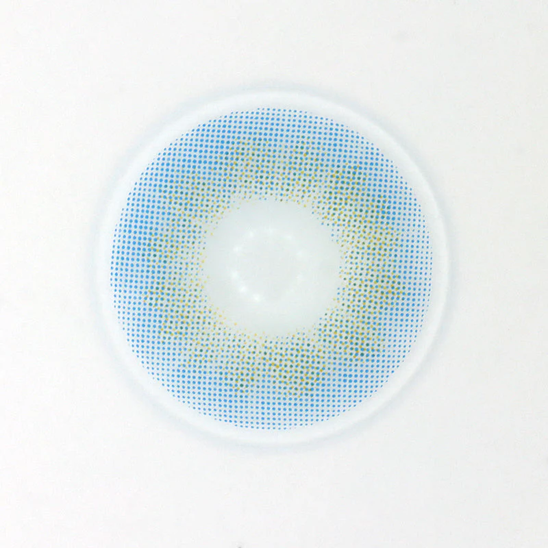 Genkai Blue Prescription Colored Contact Lenses - Roseibase