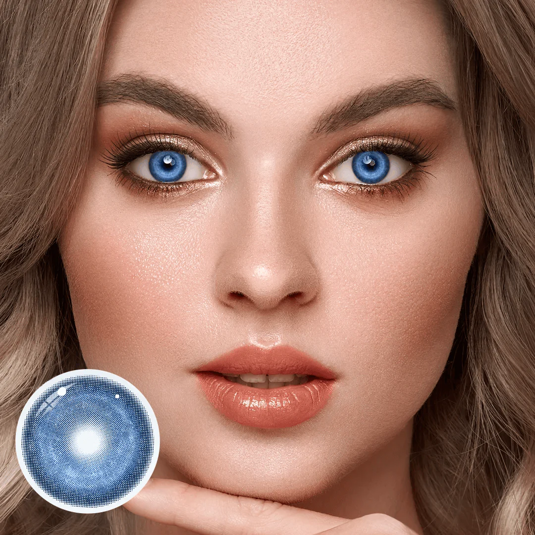 Cosplay KOI Dark Blue Colored Contact Lenses - Roseibase