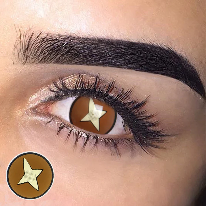 Cosplay Demon Slayer Kinoko Brown Colored Contact Lenses - Roseibase
