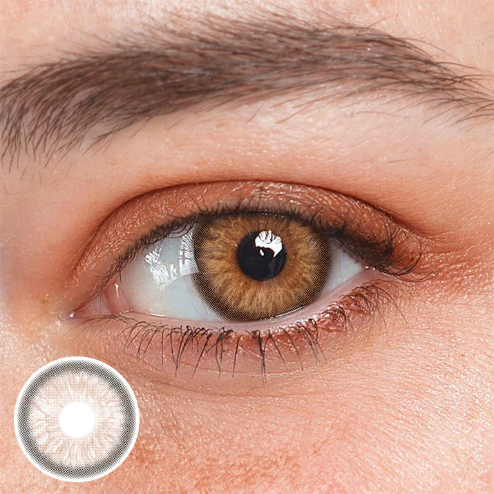 Madonna Love Letter Brown Colored Contact Lenses - Roseibase