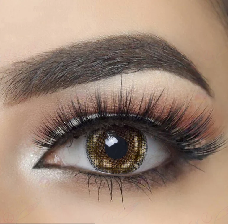 Natural Avela Brown Colored Contact Lenses - Roseibase