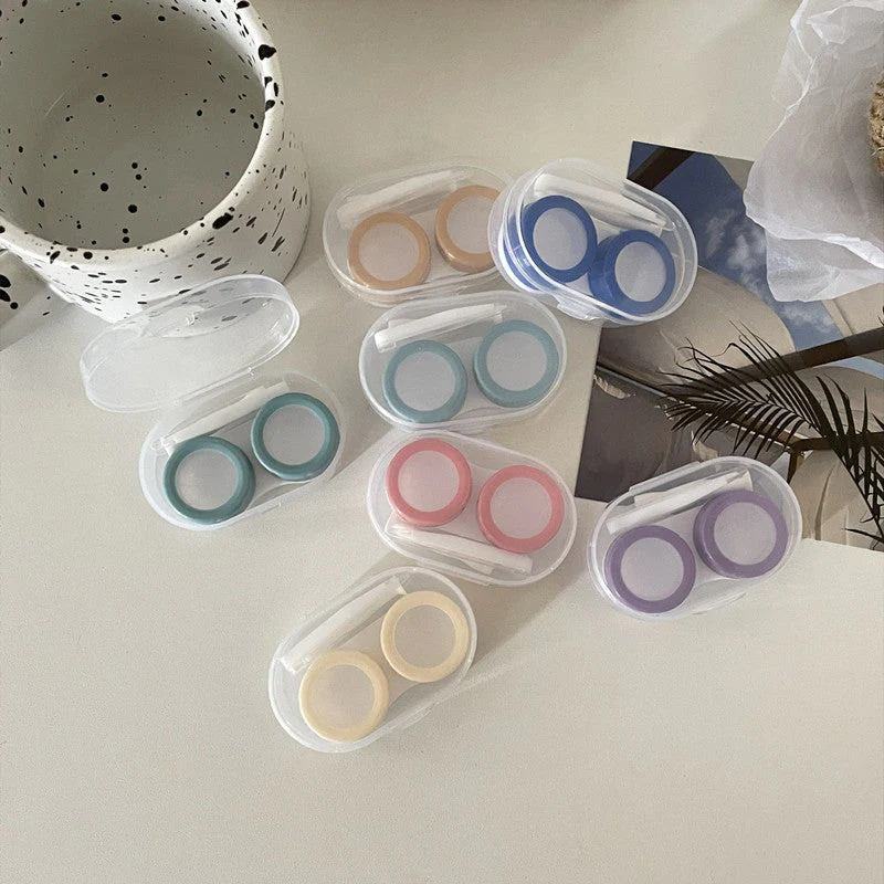 INS Morandi Girl Heart Colored Contact Lens Case - Roseibase