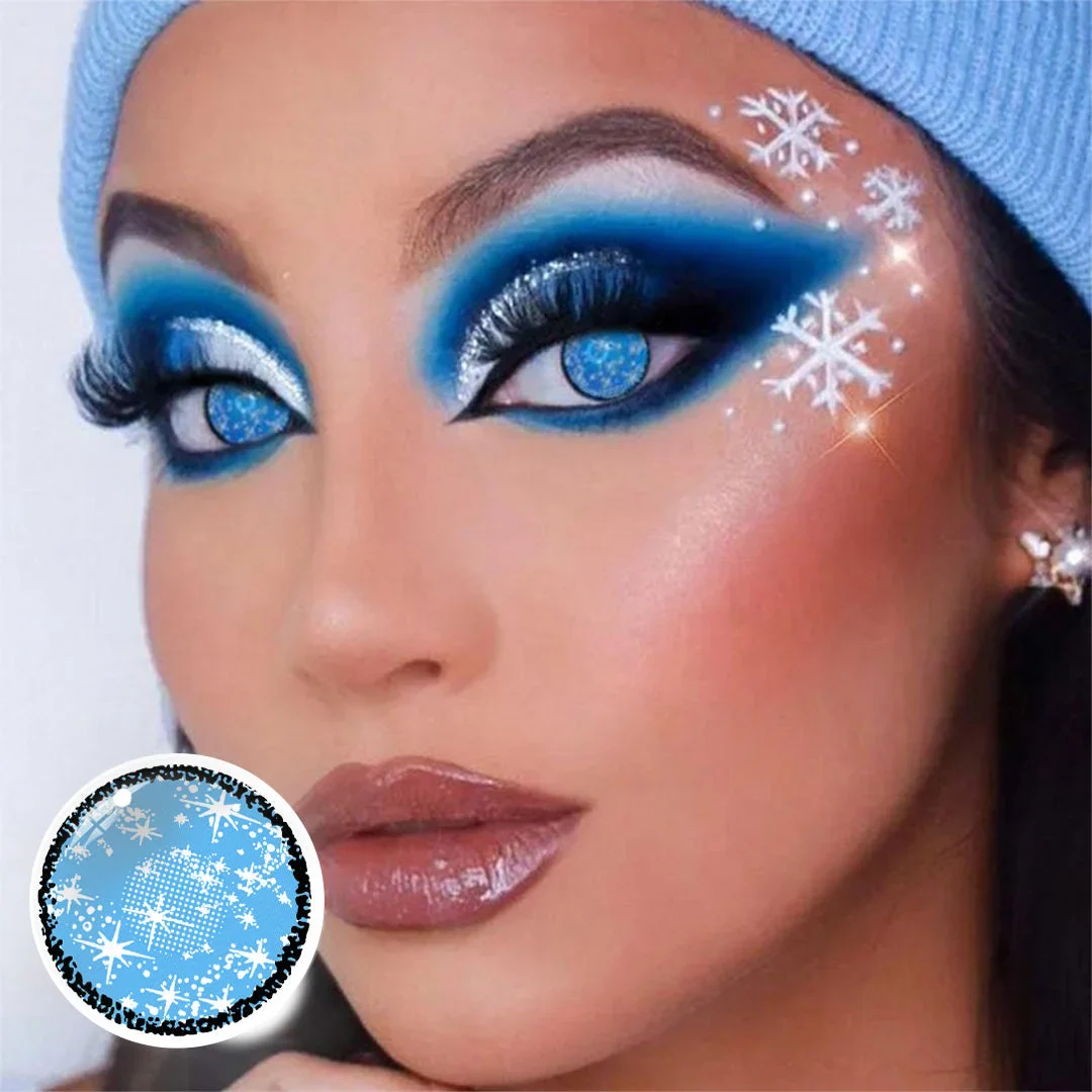 Cosplay Glaciar Blue Colored Contact Lenses - Roseibase