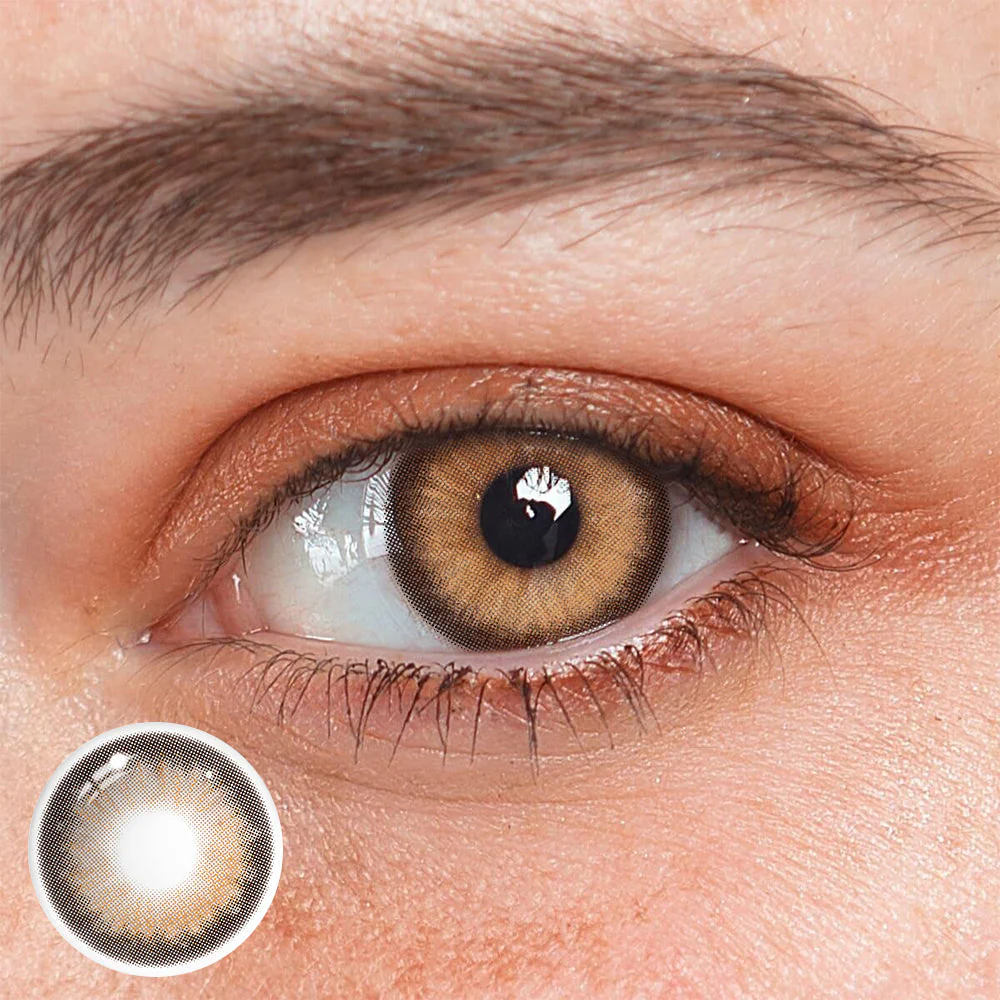 Aine NutCracker Brown Prescription Colored Contact Lenses - Roseibase