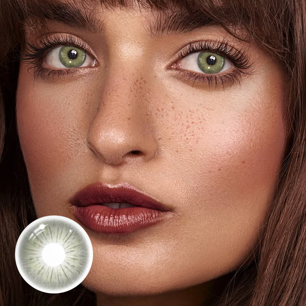 Claudina Oil Green Colored Contact Lenses - Roseibase