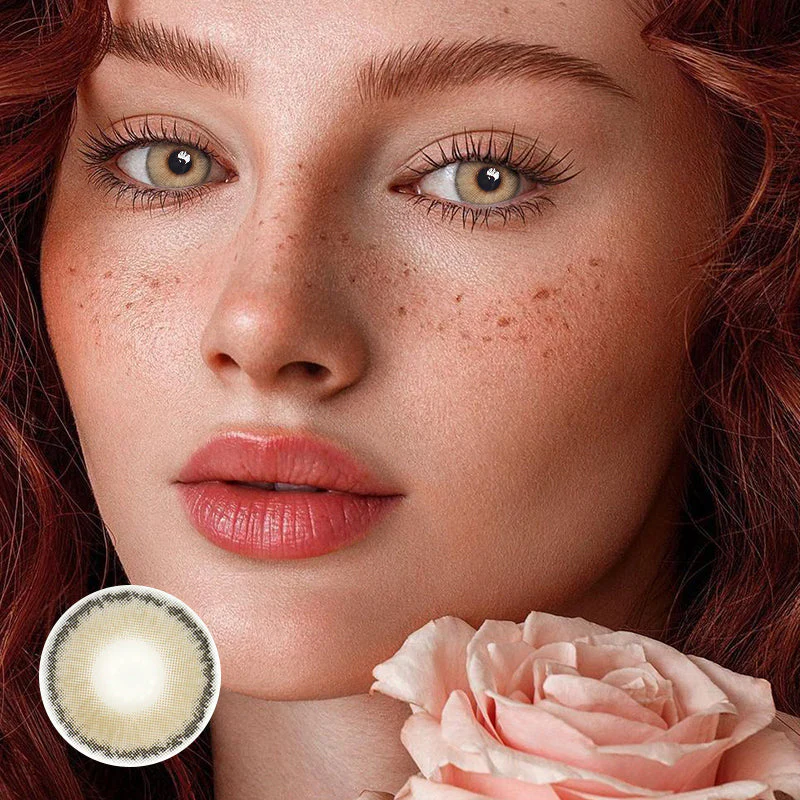 Astrea Brown Prescription Colored Contact Lenses - Roseibase