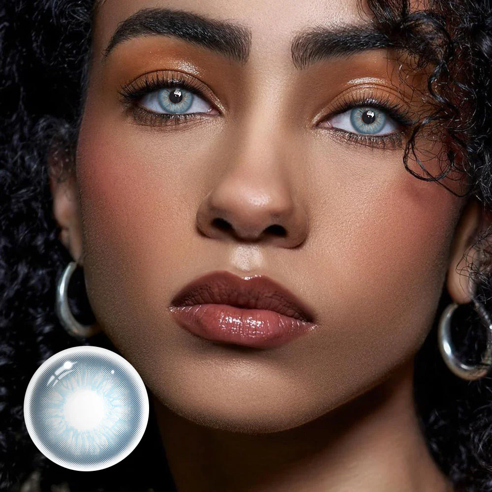 Celeste Blue Prescription Colored Contact Lenses - Roseibase