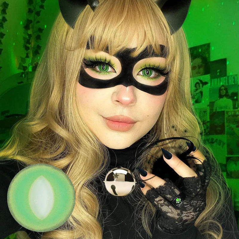 Cosplay British shorthair Green Colored Contact Lenses - Roseibase