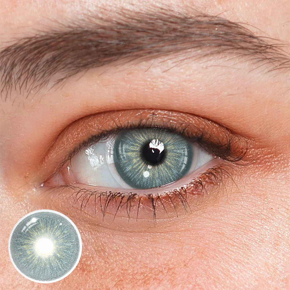 Cyrene Lake Blue Colored Contact Lenses - Roseibase