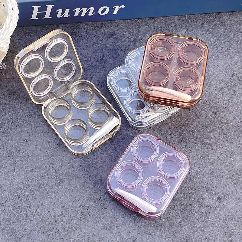 Minimalist Colored Contact Lens Case - Roseibase