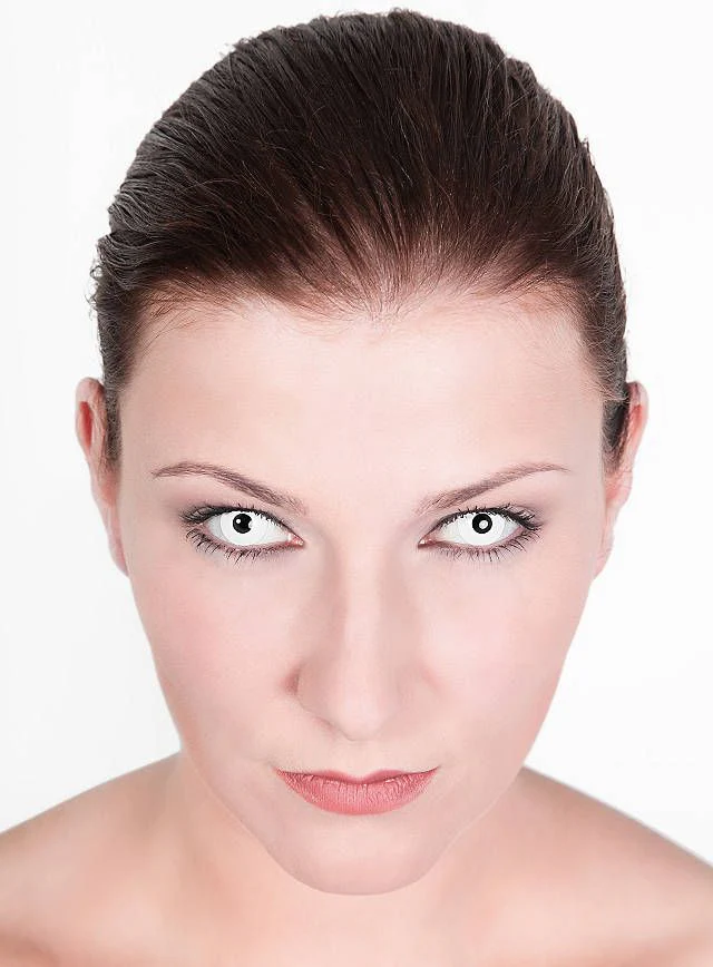 Circle Block White block Colored Contact Lenses - Roseibase