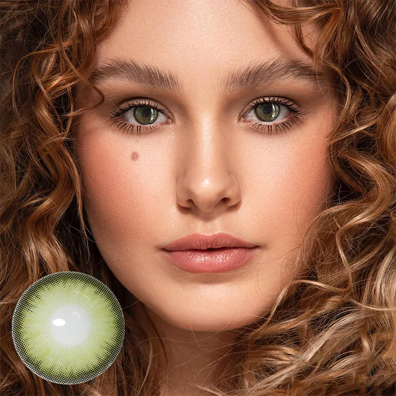 Dawn Green Colored Contact Lenses - Roseibase