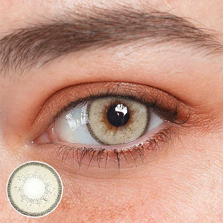 Estella Cinnamon Brown Colored Contact Lenses - Roseibase
