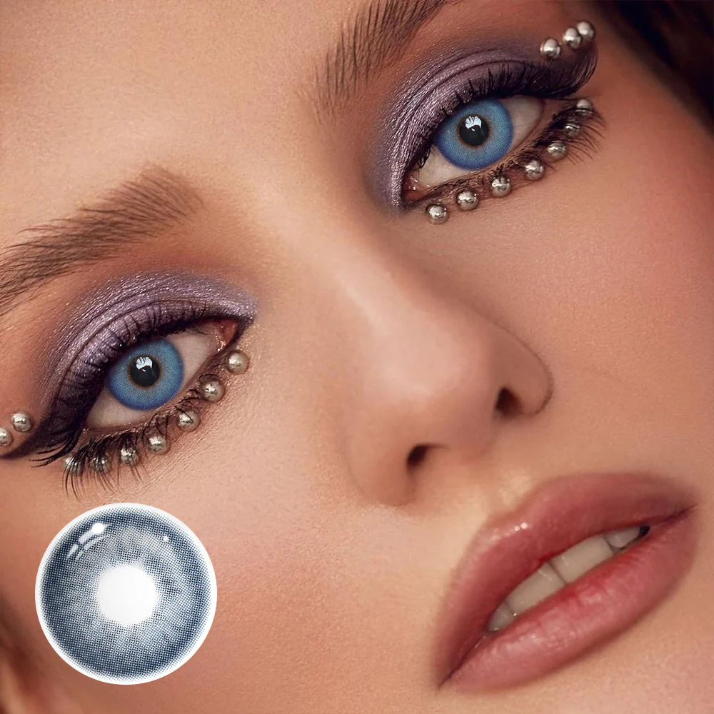 Feya Blue Colored Contact Lenses - Roseibase