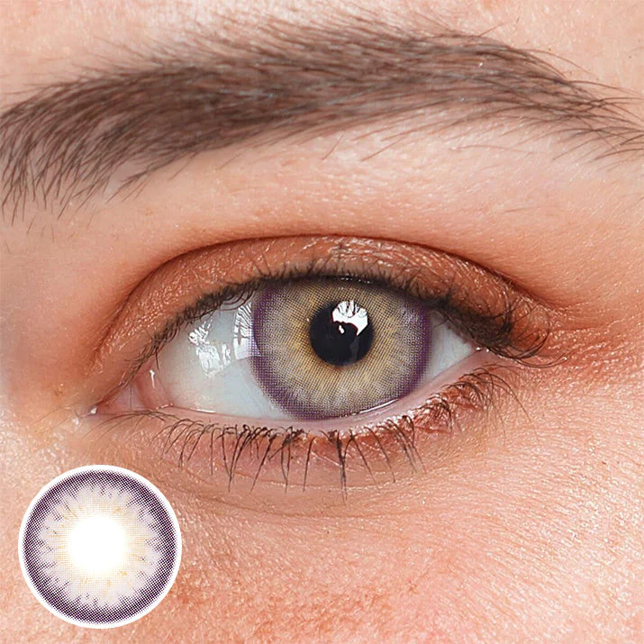 Margaret Iris Purple Colored Contact Lenses - Roseibase