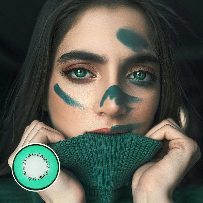 Cosplay Element Green Manson Colored Contact Lenses - Roseibase