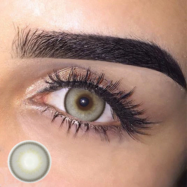 Halo Gray Prescription Colored Contact Lenses - Roseibase