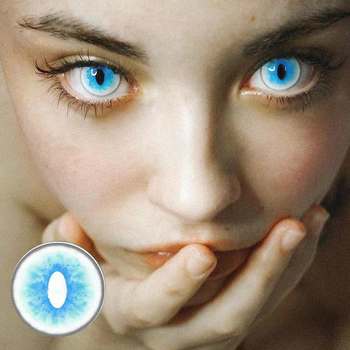 Cosplay Ragdoll Cat Blue Colored Contact Lenses - Roseibase