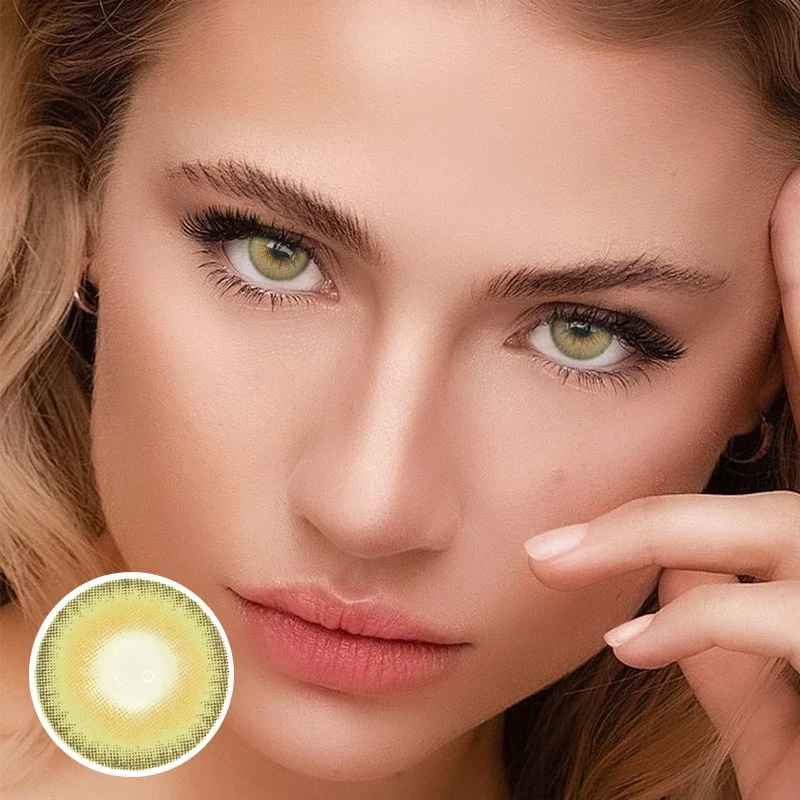 LA GIRL Green Prescription Colored Contact Lenses - Roseibase