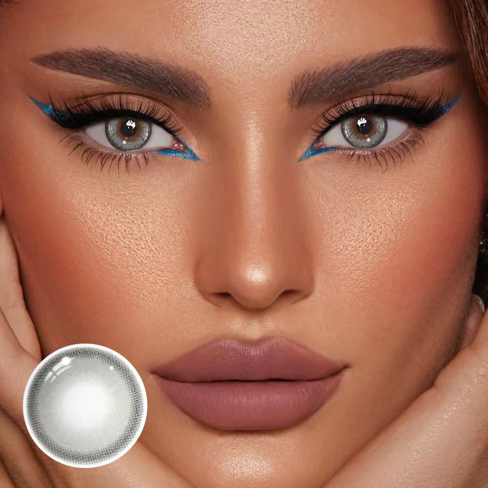 Adelina Gray Prescription Colored Contact Lenses - Roseibase