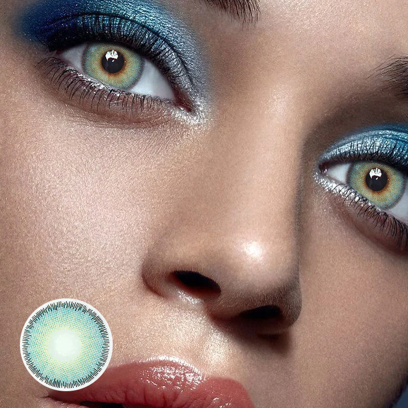 Breena Turquoise Blue Colored Contact Lenses - Roseibase
