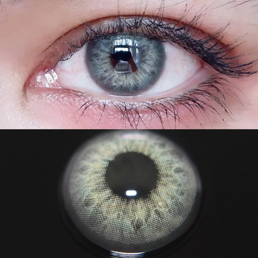 DNA Taylor Green Gray Colored Contact Lenses - Roseibase