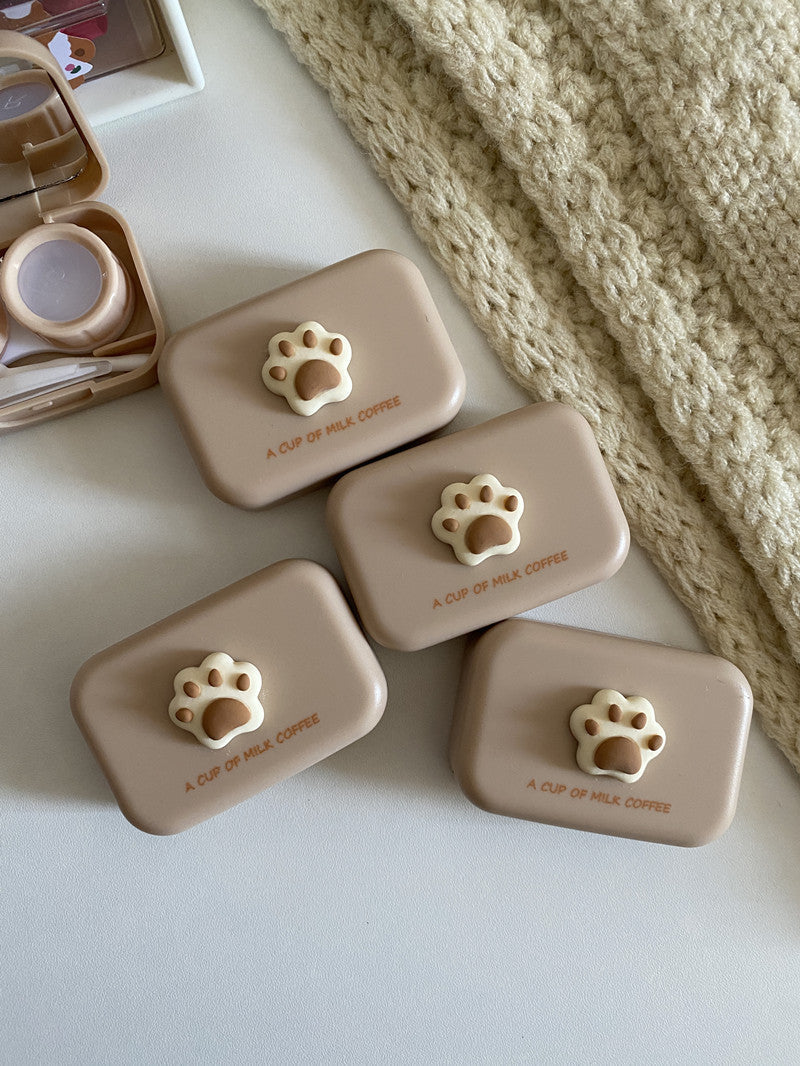 Milktea Colored Contact Lens Case - Roseibase