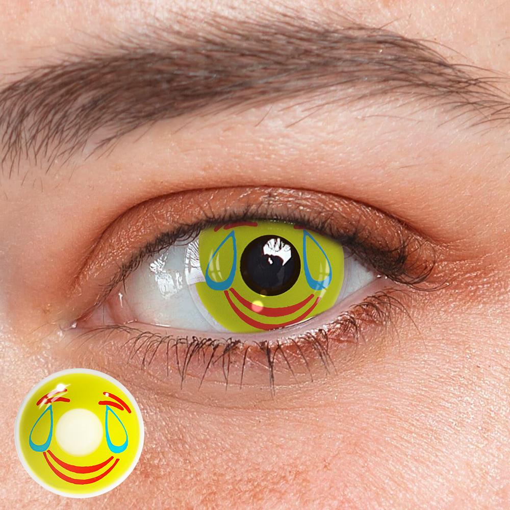 Halloween Smile Yellow Colored Contact Lenses - Roseibase