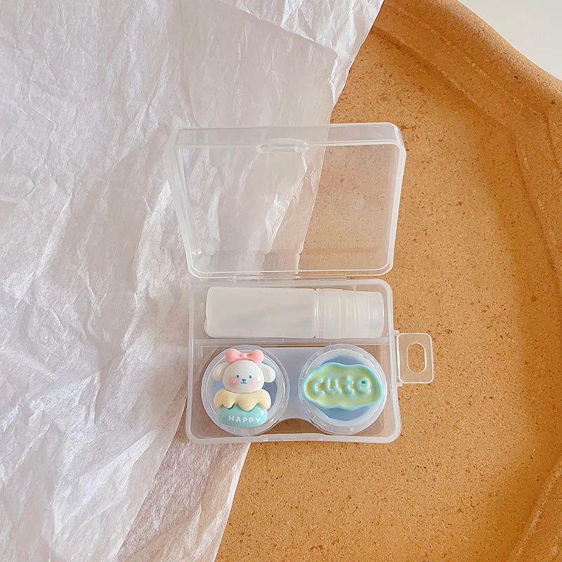 Cute Cartoon Animal Colored Contact Lens Case - Roseibase