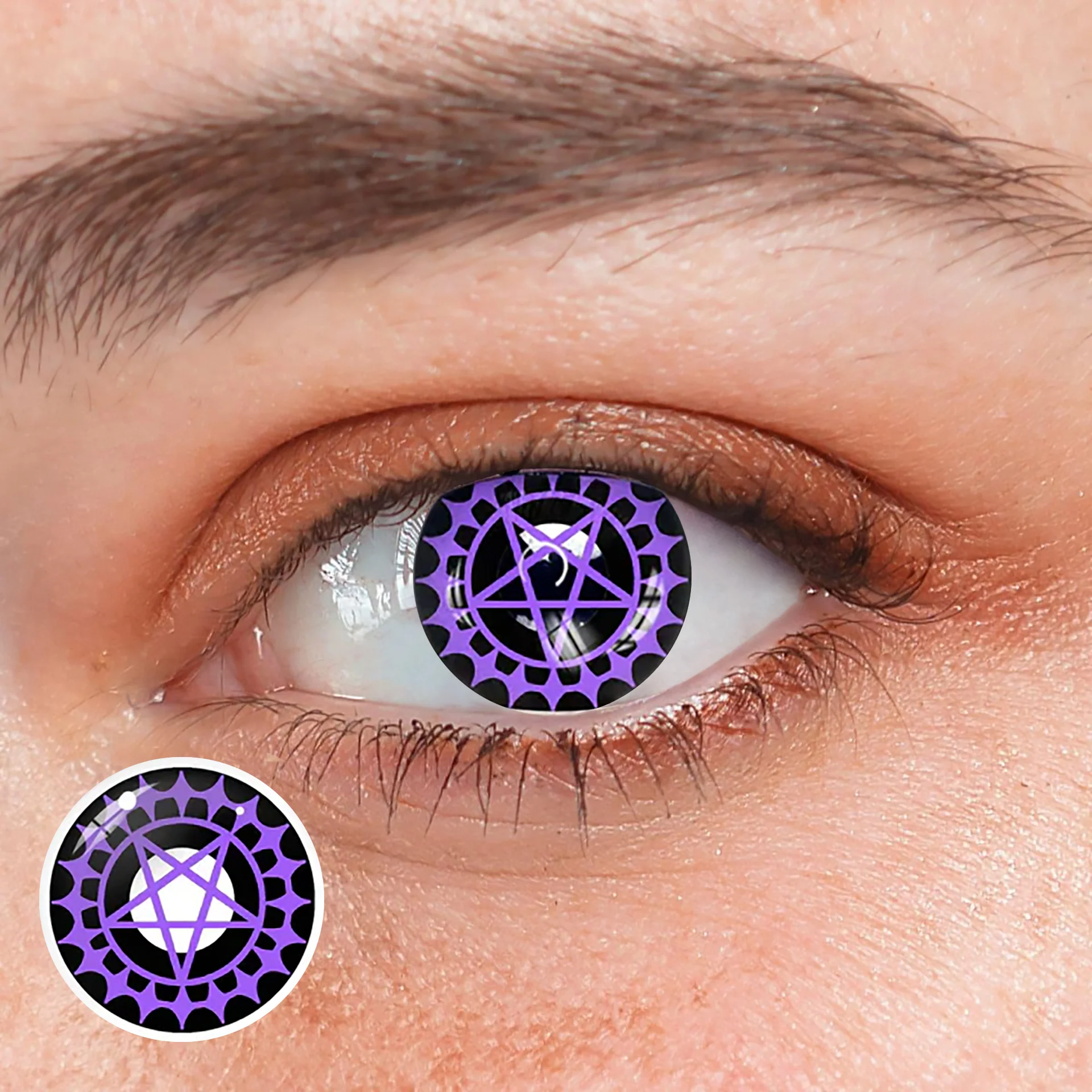 Cosplay Black Butler Covenant Purple Prescription Colored Contact Lenses - Roseibase