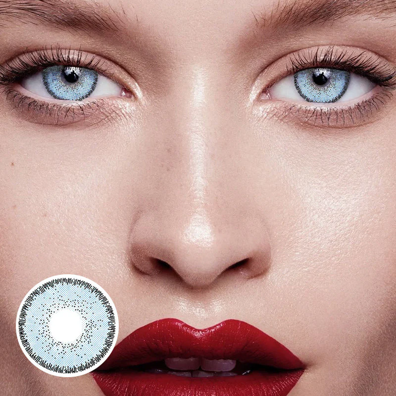 Natural Colors AZUL Blue Colored Contact Lenses - Roseibase