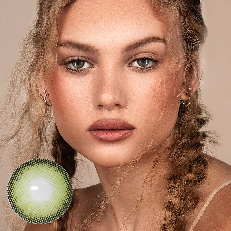 Dawn Green Colored Contact Lenses - Roseibase