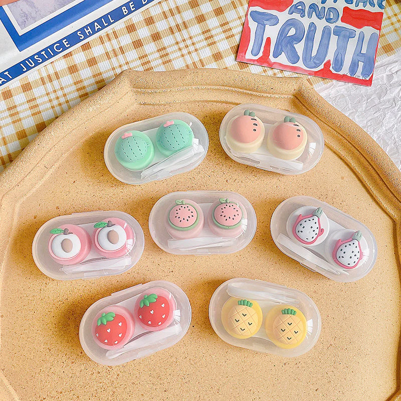 Cute Fruit Colored Contact Lens Case - Roseibase