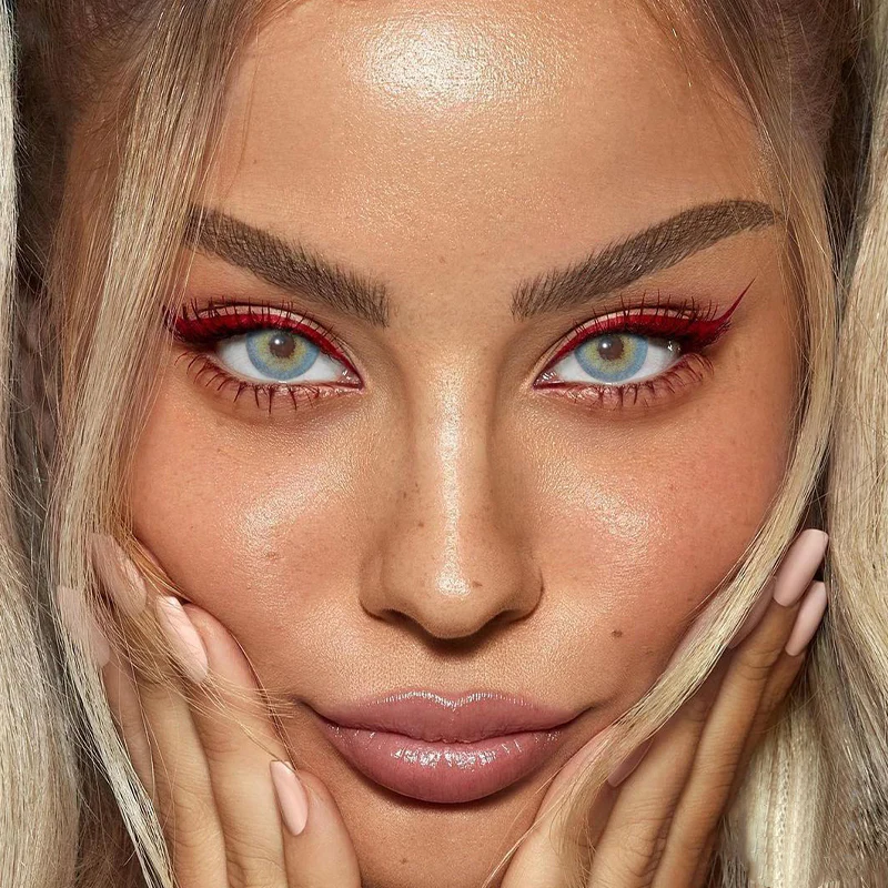 Classical Blue Colored Contact Lenses - Roseibase