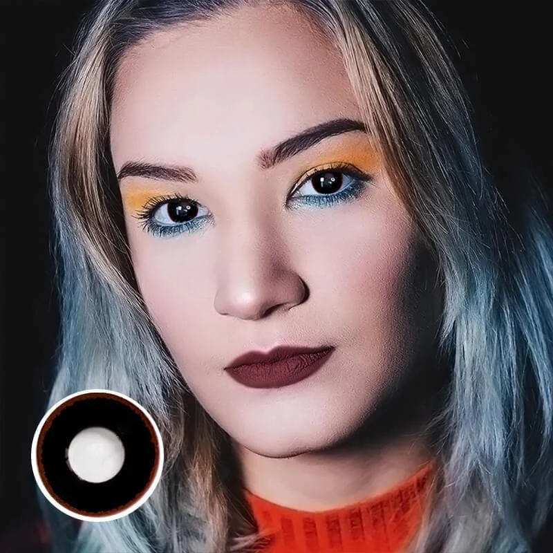 Halloween Hell Raiser Red  Colored Contact Lenses - Roseibase