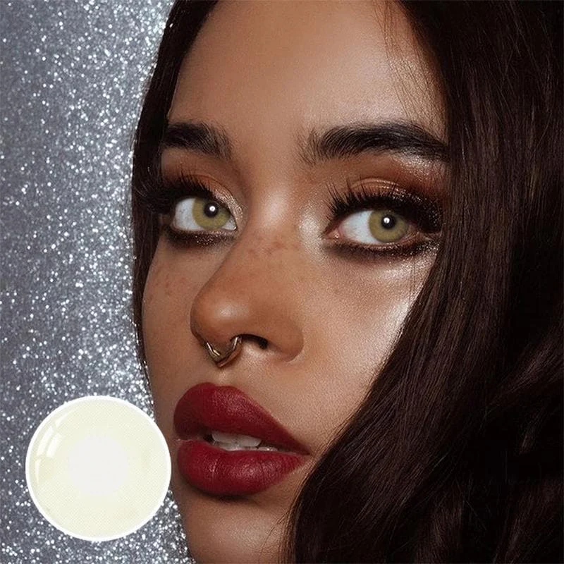 Hidrocor AMBAR Brown Prescription Colored Contact Lenses - Roseibase