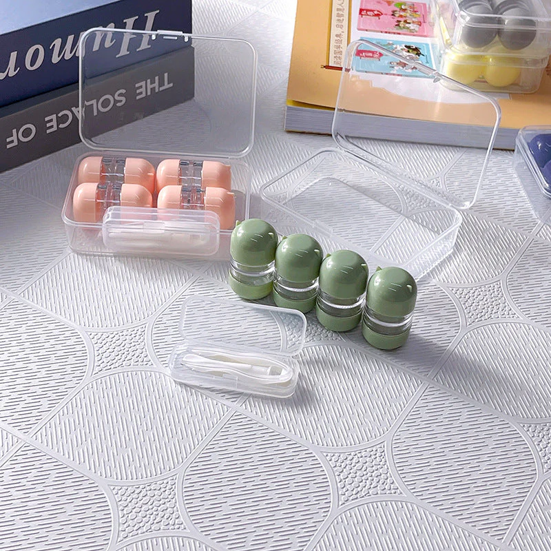 Fashion Colored Contact Lens Case - Roseibase
