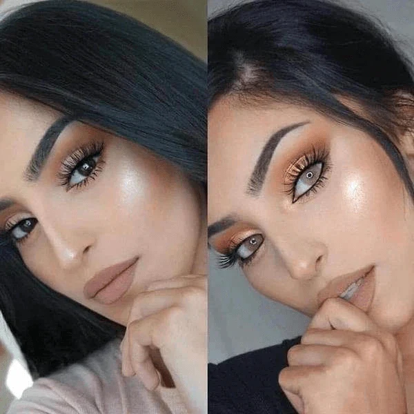 Hidrocor Ocre Brown Prescription Colored Contact Lenses - Roseibase