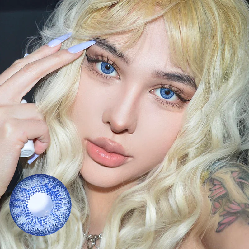 Cocktail Margarita Blue Colored Contact Lenses - Roseibase