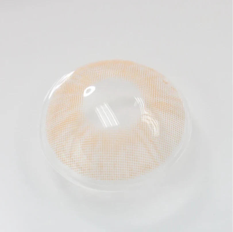 Lemon  Cat Eye Khaki Colored Contact Lenses - Roseibase