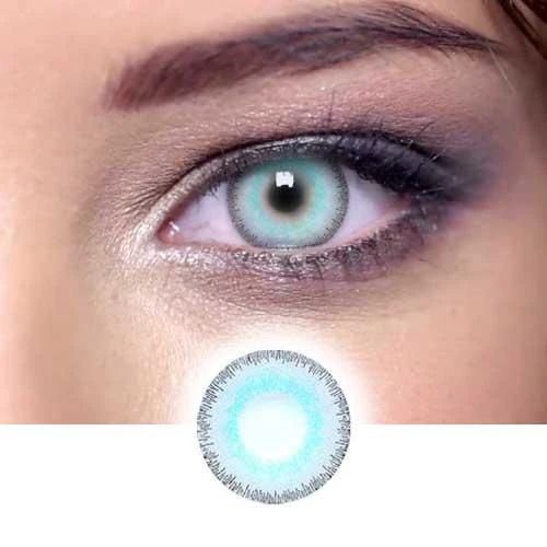 Elite Glass Green Gray Colored Contact Lenses - Roseibase