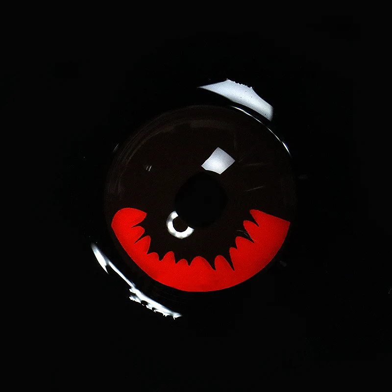 Cosplay KamadoTanjirou Red Colored Contact Lenses - Roseibase