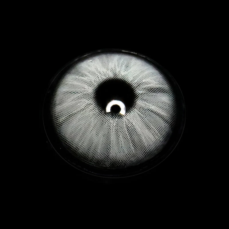Clover Grey Prescription Colored Contact Lenses - Roseibase