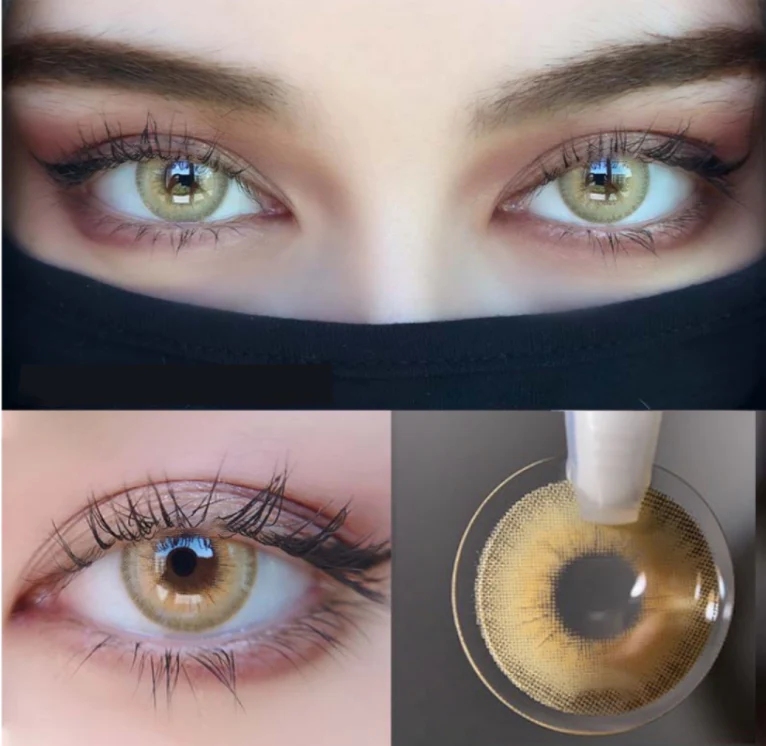LA GIRL Brown Prescription Colored Contact Lenses - Roseibase