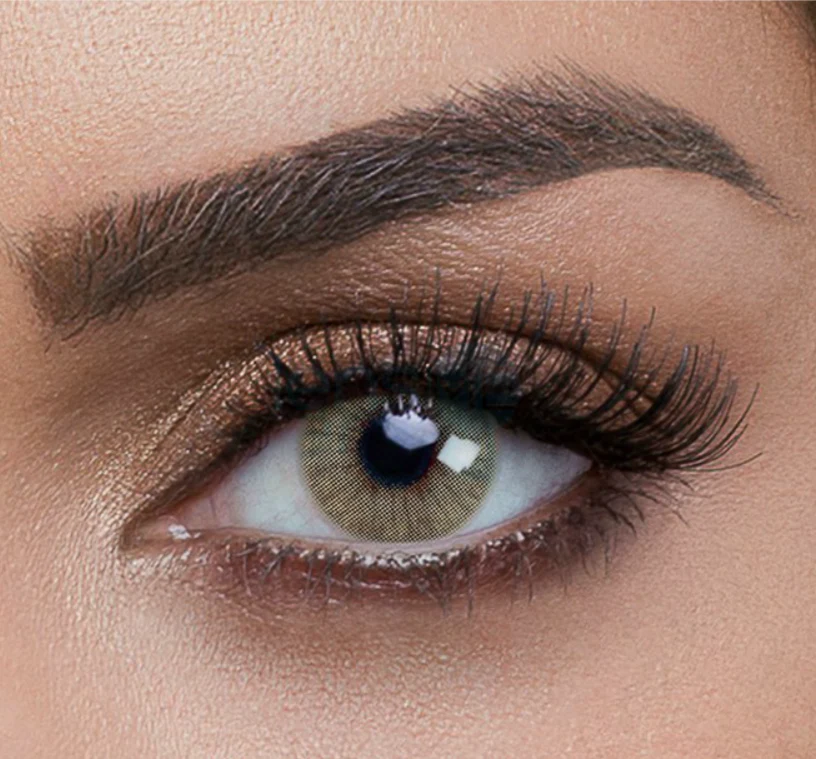 Hidrocor AMBAR Brown Prescription Colored Contact Lenses - Roseibase