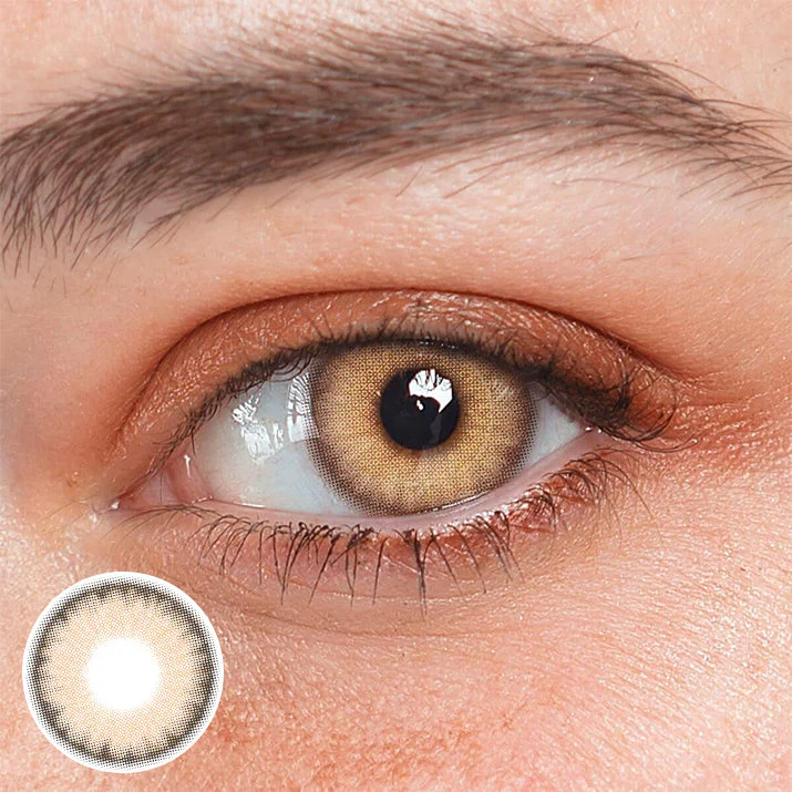 Ares Brown Colored Contact Lenses - Roseibase